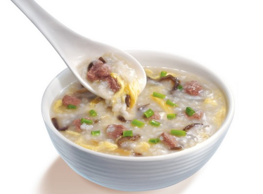 蛋黄碎牛肉粥