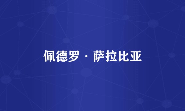 佩德罗·萨拉比亚
