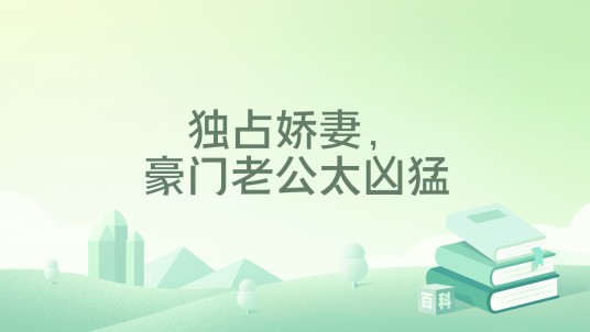 独占娇妻,豪门老公太凶猛