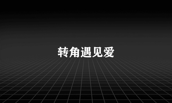 转角遇见爱