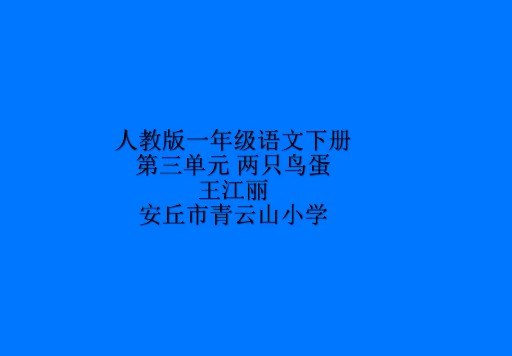 两只鸟蛋