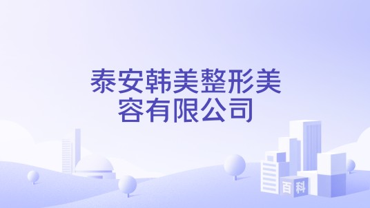 泰安韩美整形美容有限公司
