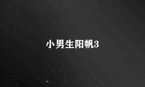 小男生阳帆3