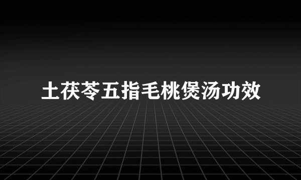 土茯苓五指毛桃煲汤功效