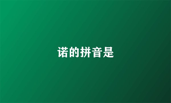 诺的拼音是