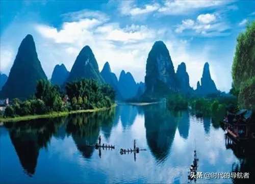 怎么画桂林山水风景图?
