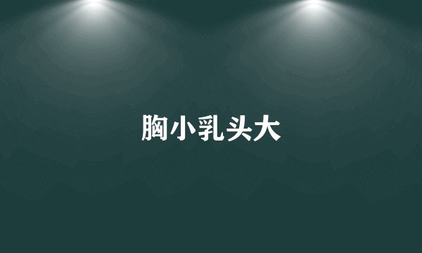 胸小乳头大
