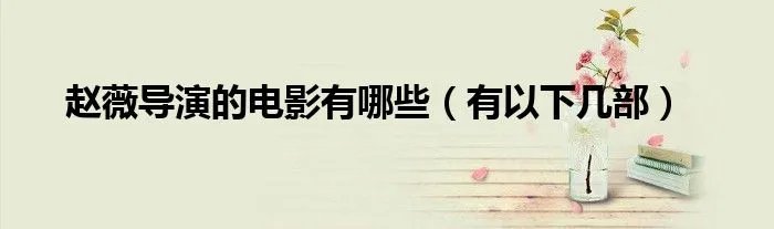 赵薇导演的电影有哪些（有以下几部）