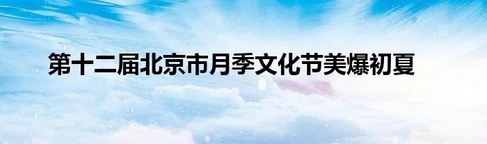 第十二届北京市月季文化节美爆初夏