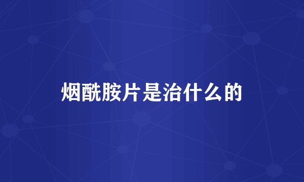 烟酰胺片是治什么的