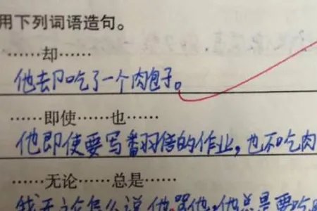 用然而造句