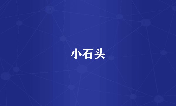 小石头