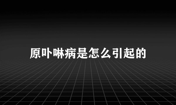 原卟啉病是怎么引起的