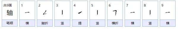 轴的拼音是什么