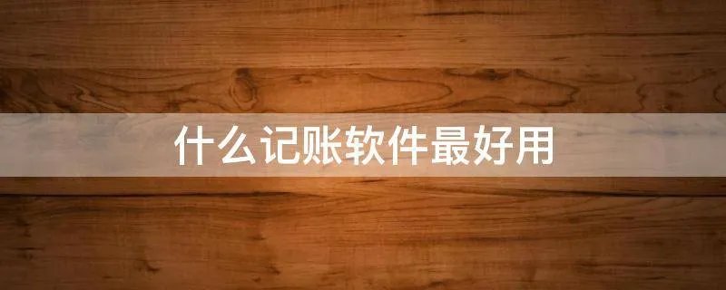 什么记账软件最好用