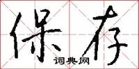 保存