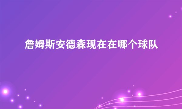 詹姆斯安德森现在在哪个球队
