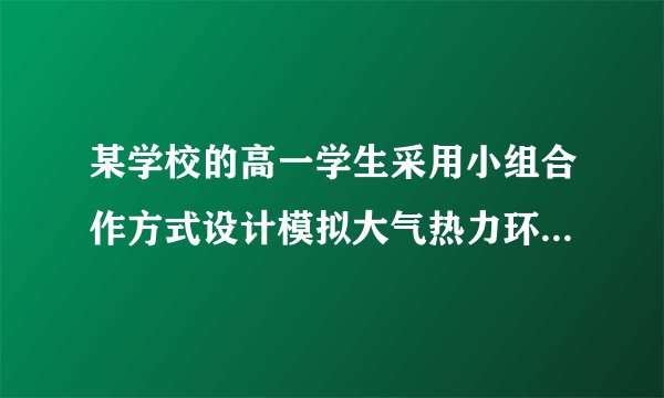 某学校的高一学生采用小组合作方式设计模拟大气热力环流实验,请用所提供的材料(如长方形玻璃缸、胶合板、一盆热水、一盆冰块、一束香、火柴等)设计模拟大气热力环流的简单实验方案,方案只要求写明四个内容:(1)应用的原理;(2)材料;(3)实验步骤;(4)实验中发现的规律与结论。方案要求简洁、科学、有效。(4分)