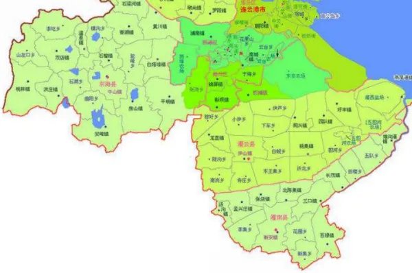 连云港灌云县下面有多少个镇和乡?