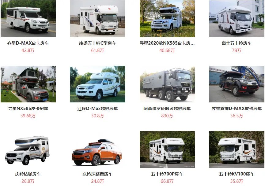 最新房车价格表,房车价格及图片大全
