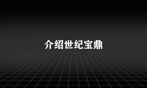介绍世纪宝鼎