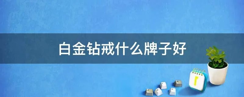 白金钻戒什么牌子好