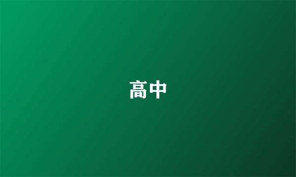 高中