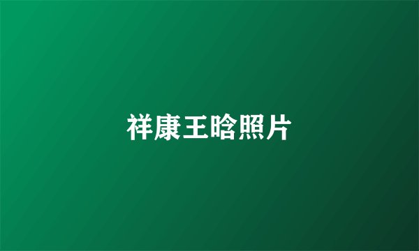 祥康王晗照片