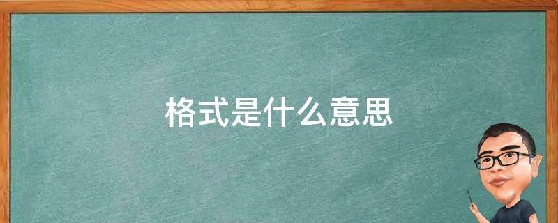 格式是什么意思