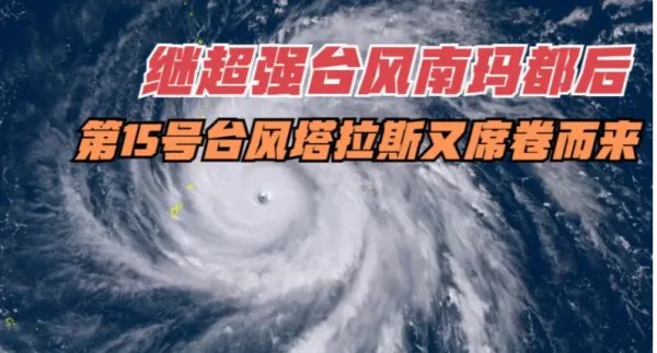 今年第15号台风塔拉斯已经生成了,此次台风的特征是什么?