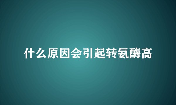 什么原因会引起转氨酶高
