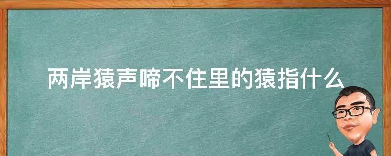 两岸猿声啼不住里的猿指什么