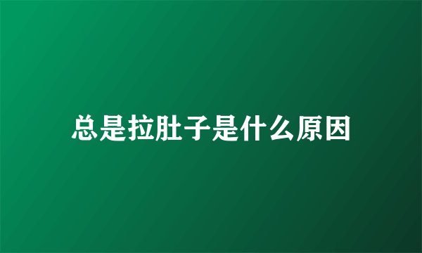 总是拉肚子是什么原因