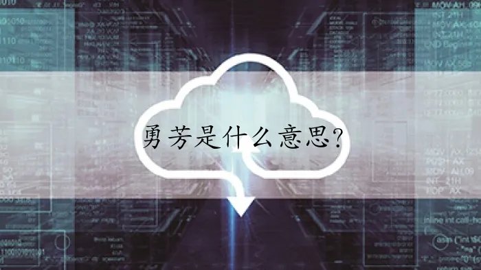 勇芳是什么意思?