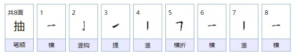 什么抽组词
