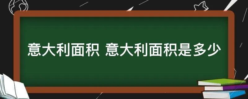意大利面积 意大利面积是多少