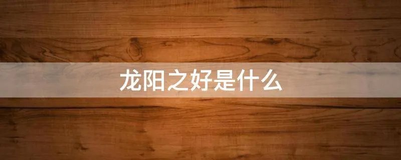 龙阳之好是什么