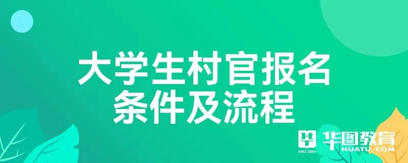 大学生村官报名条件及流程