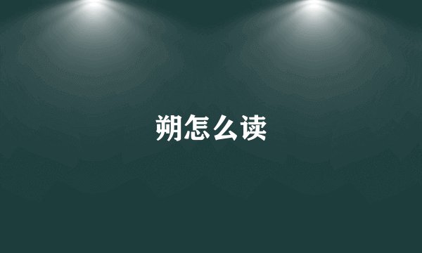 朔怎么读