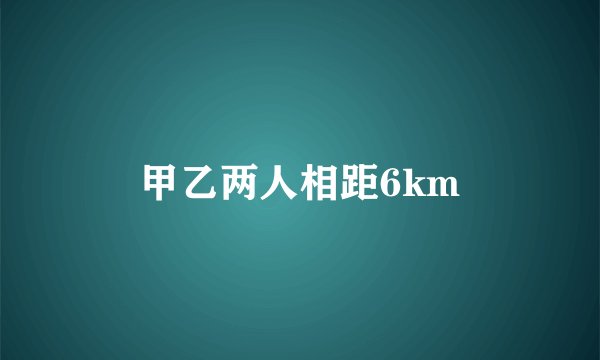 甲乙两人相距6km