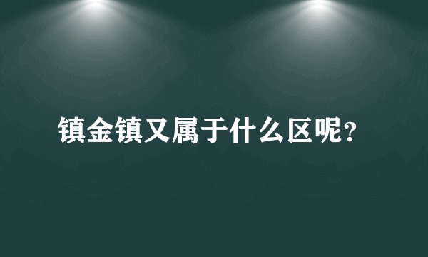 镇金镇又属于什么区呢？