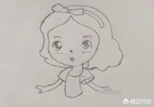 公主简笔画怎么画?