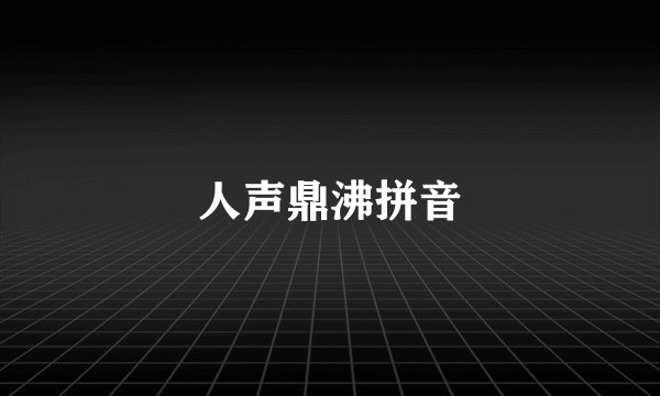 人声鼎沸拼音