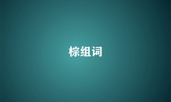 棕组词