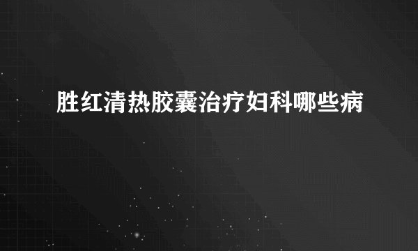 胜红清热胶囊治疗妇科哪些病