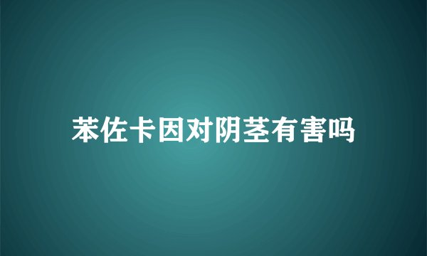 苯佐卡因对阴茎有害吗