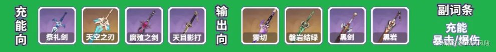 原神行秋武器圣遗物怎么搭配