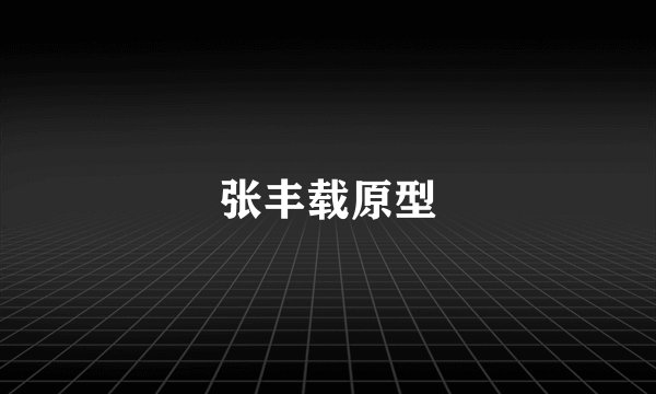 张丰载原型
