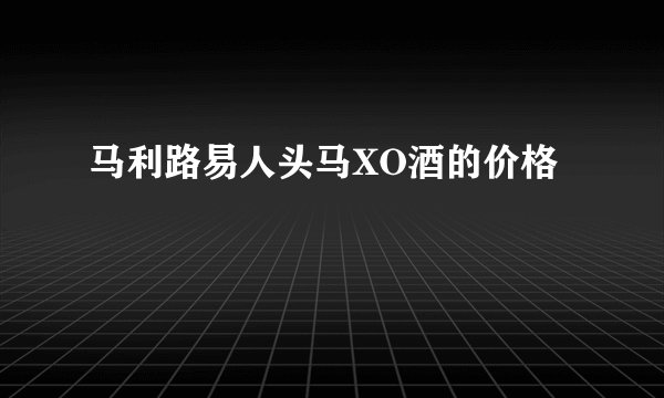 马利路易人头马XO酒的价格
