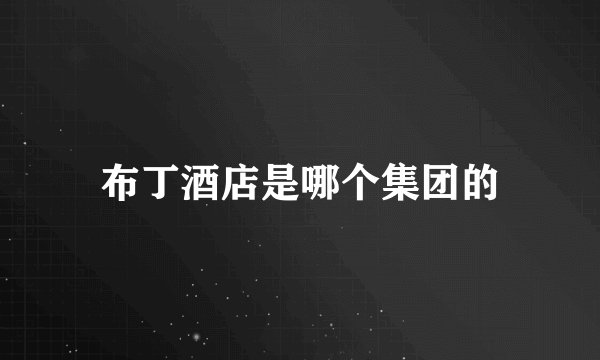 布丁酒店是哪个集团的